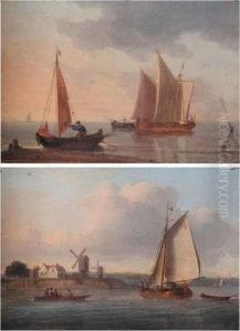 Shipping Off The Dutch Coast by William Anderson