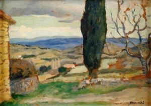 Vue De Bagnols-sur-ceze. by Albert Andre
