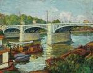 Pont Sur La Seine A Paris