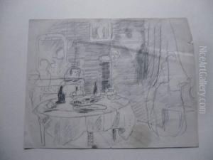 Dejeuner Dans La Salle A Manger by Albert Andre