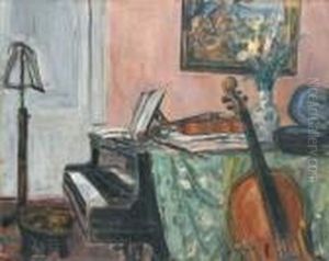 Le Salon De Musique by Albert Andre