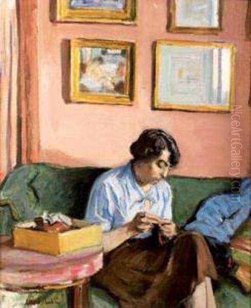 Femme Cousant - view 1