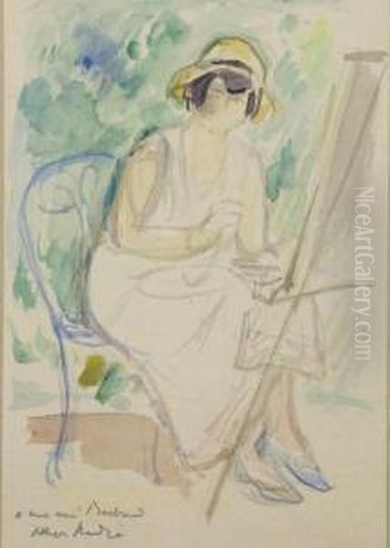 Jacqueline A Son Chevalet - view 1
