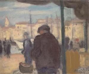 Port De Sainte-maxime by Albert Andre