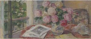 Bouquet De Roses Pour Un Projet De Decoration by Albert Andre