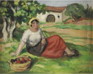 Repos Dans Le Verger by Albert Andre