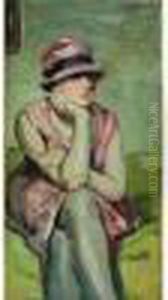 Jeune Femme Reveuse by Albert Andre