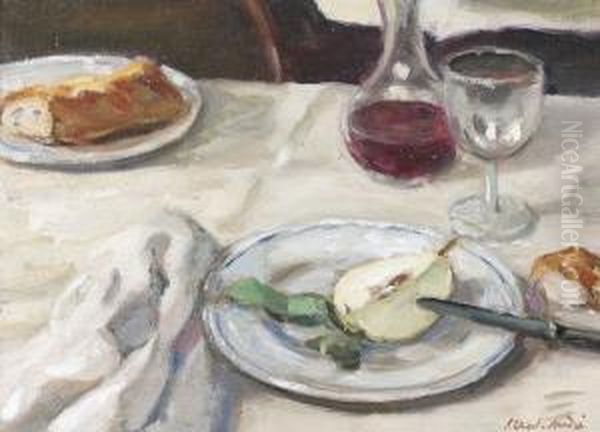 "coin De Table, Poire Dans Une Assiette". - view 1