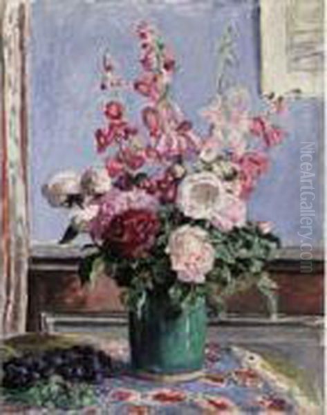 Bouquet De Roses Et Digitales - view 1