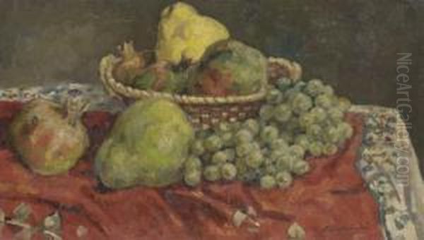 Nature Morte Avec Coings Et Raisins - view 1