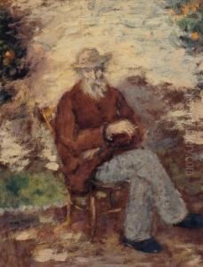 Renoir Assis Dans Le Jardin