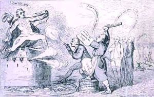 The Theatrical War by James Gillray
