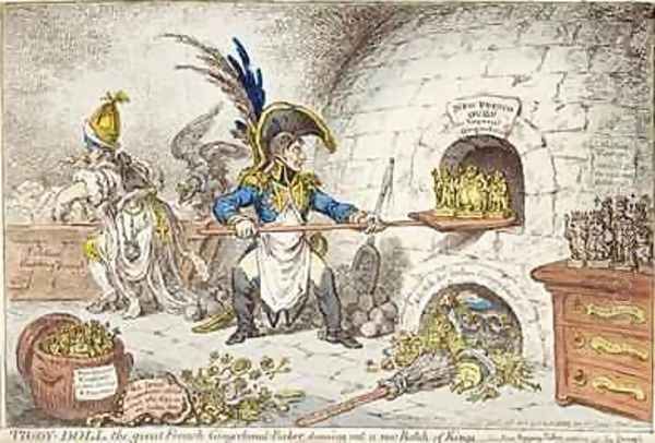 Tiddy Doll the Great French Gingerbread Maker Drawing Out a New Batch of Kings His Man Hopping Talley Mixing Up the Dough - view 1