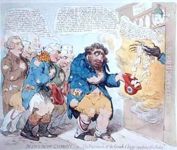 Blue and Buff Charity or The Patriarch of the Greek Clergy applying for Relief - view 1