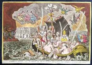 Charons Boat or The Ghosts of the All Talents Taking their Last Voyage by James Gillray