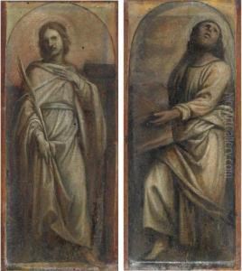Santo Martire E Santo Evangelista by Andrea Del Sarto