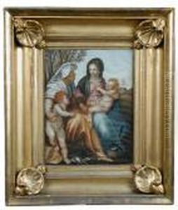 The Madonna And Child With Saint Elizabeth And The Infant Saint John The Baptist by Andrea Del Sarto