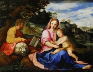 El Descanso En La Huida A Egipto by Andrea Del Sarto