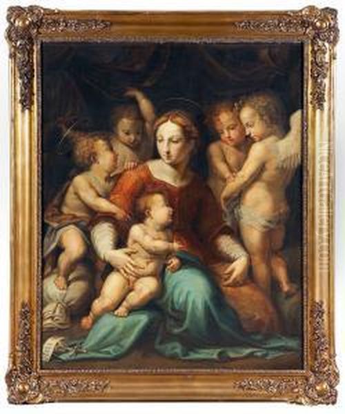 Madonna Mit Drei Engeln - view 1