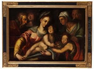 Den Heligafamiljen by Andrea Del Sarto