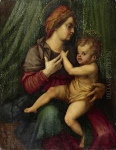 Madonna Mit Kind. by Andrea Del Sarto