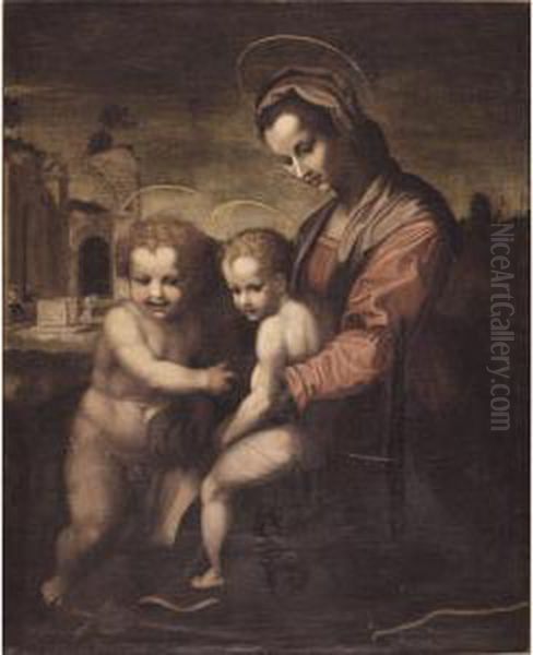 The Madonna And Child With Saint John The Baptist In A Landscape - view 1