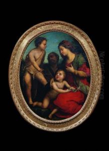 Sacra Famiglia Con San Giovannino by Andrea Del Sarto
