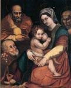 Sacra Famiglia Con Sant'anna E San Giovacchino