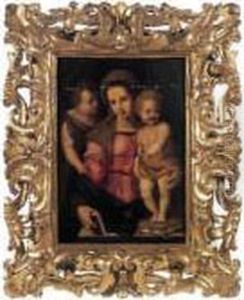 La Vierge Et L'enfant Jesus Et Saint Jean Baptiste by Andrea Del Sarto