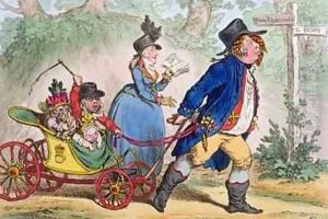 La Promenade en Famille or A Sketch from Life by James Gillray