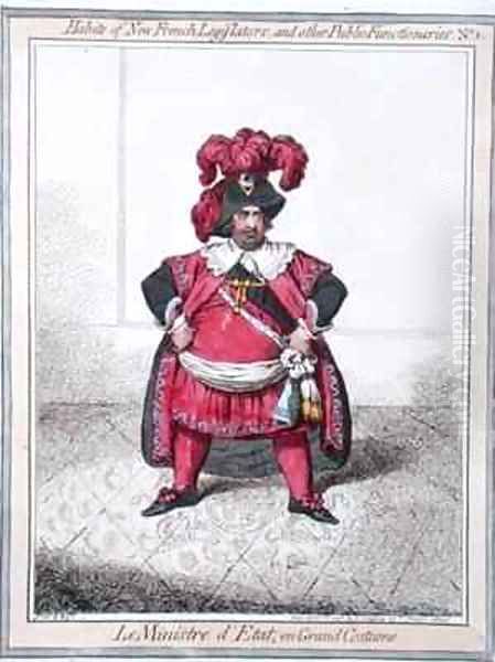 Le Ministre dEtat en grand costume from the series Habits of the New French Legislators and other Public Functionaries - view 1