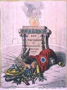 New Pantheon of Democratic Mythology by James Gillray