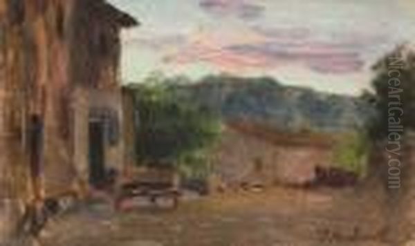 Il Carro Nell' Aia (a Settignano) - view 1