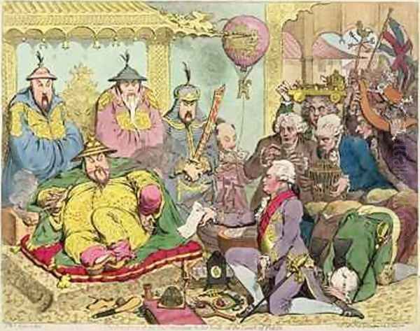 Reception of the Diplomatique and his Suite at the Court of Pekin - view 1