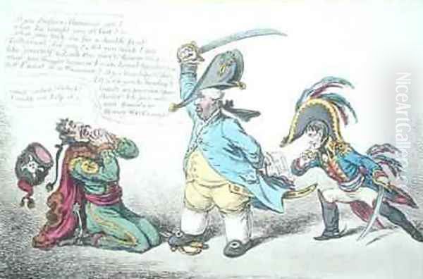 The Magnanimous Minister Chastising Prussian Perfidy - view 1