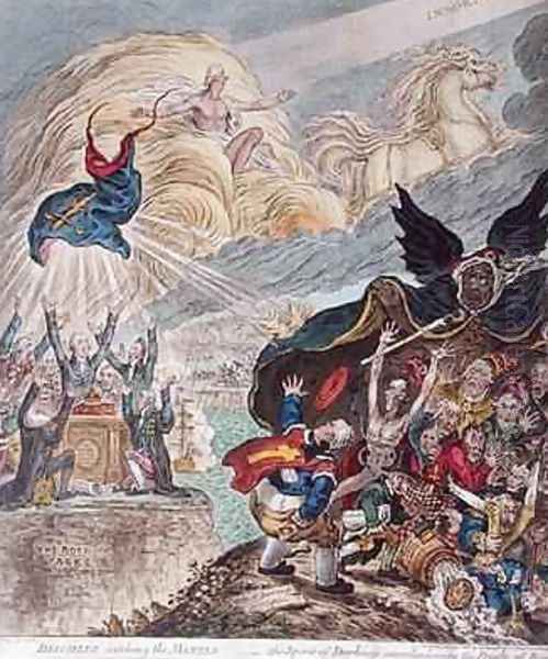 Disciples catching the Mantle the Spirit of Darkness overshadowing the Priests of Baal - view 1