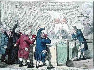 Evidence to Character being a Portrait of a Traitor by James Gillray