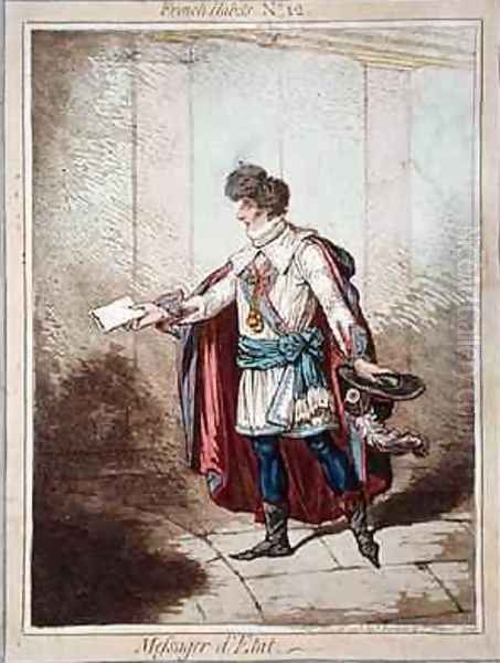 Messager de LEtat plate 12 from French Habits - view 1