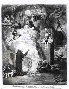 Shakespeare Sacrificed or The Offering to Avarice by James Gillray