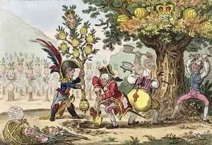 The New Dynasty or The Little Corsican Gardiner planting a Royal Pippin Tree