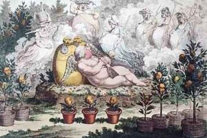 The Orangerie or The Dutch Cupid reposing After the Fatigues of Planting