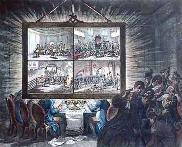 Exhibition of a Democratic Transparency with its Effect upon Patriotic Feelings - view 1