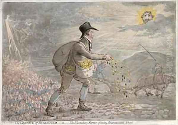 The Generae of Patriotism or The Bloomsbury Farmer planting Bedfordshire Wheat - view 1