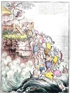 The Pigs Possessed or the Broad bottomed Litter running headlong into the Sea of Perdition