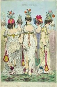 Parisian Ladies in Winter Dresses for 1800 by James Gillray