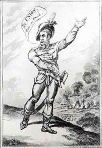 Portrait of an Irish Chief drawn from life at Wexford by James Gillray