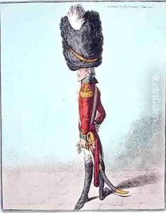 Portrait of an officer by James Gillray