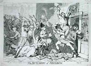 The Butchers of Freedom by James Gillray