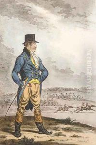 A Great Man on the Turf-or-Sir Solomon in all his glory by James Gillray