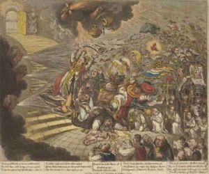 The End of the Irish Farce of Catholic - Emancipation by James Gillray